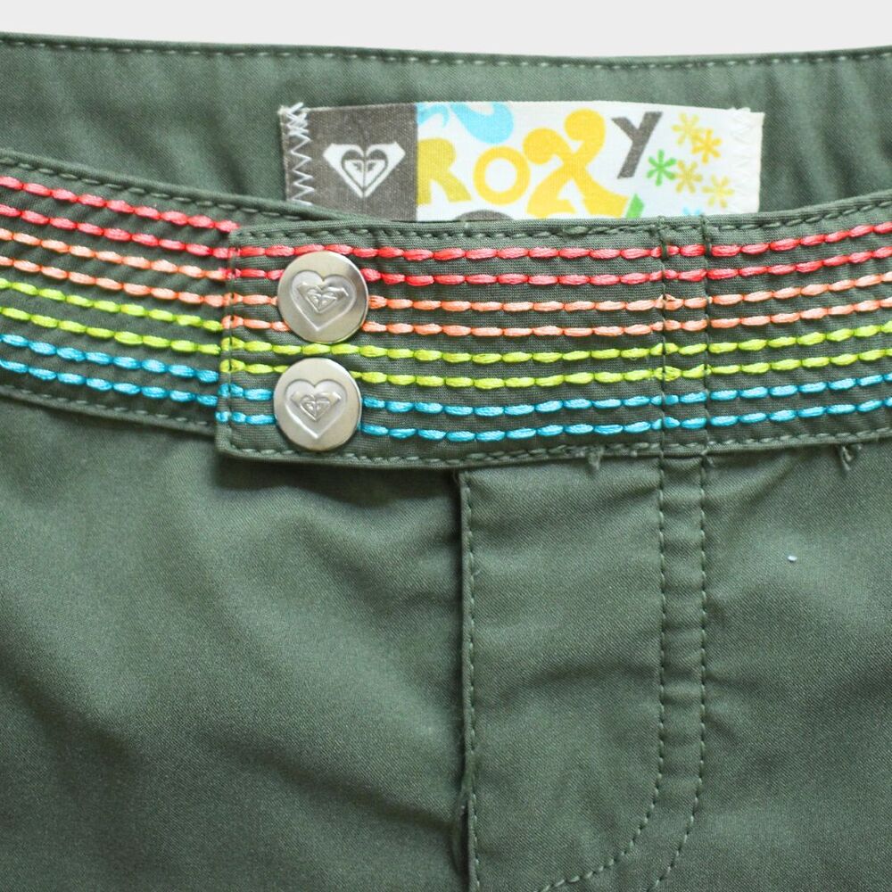 ROXY Shorts Green Size 3 - Picture 4 of 6